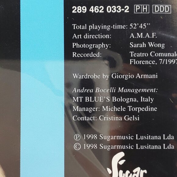 Andrea Bocelli Aria The Opera Album CD 1998 Classical Vocal Sealed - Picture 5 of 9